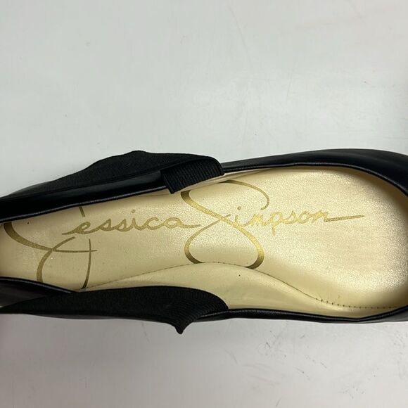 Jessica Simpson Black Criss Cross Ankle Ballet Rounded Toe Flats- 6.5M - Picture 6 of 12